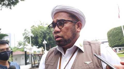 Tenaga Ahli Utama KSP Ali Mochtar Ngabalin di Kompleks Istana Kepresidenan, Selasa (13/9/2022). Foto: Nadia Riso/kumparan