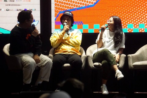 Konferensi pers festival musik Pestapora di Cilandak Town Square, Jakarta, Rabu (21/9/2022).   Foto: Iqbal Firdaus/kumparan
