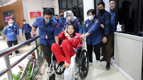 Kejagung tahan 'wanita emas' alias Hasnaeni selalu Direktur Utama PT Misi Mulia Metrical terkait korupsi penyelewengan dana PT Waskita Beton Precast, Tbk, Kamis (22/9/2022). Foto: Kejagung