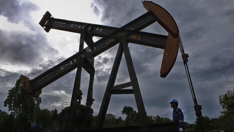 Pompa angguk yang legendaris masih digunakan dalam memproduksi minyak di Blok Rokan. Foto: Aditia Noviansyah/kumparan