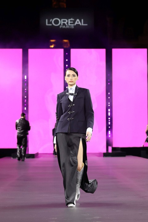Tamara Dai ungkap kenyamanan sebagai hal utama yang harus diperhatikan saat mix and match outfit. Foto: Pietro S. D'Aprano/Getty Images