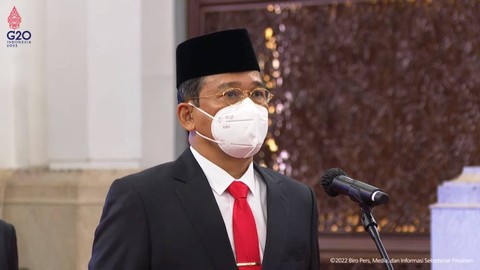 Pelantikan Wakil Ketua KPK Johanis Tanak di Istana Kepresidenan. Foto: Youtube/Sekretariat Presiden