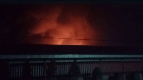 Pabrik Gudang Garam di Kediri Terbakar