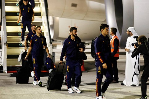 Foto: Timnas Spanyol Tiba di Qatar Jelang Piala Dunia 2022