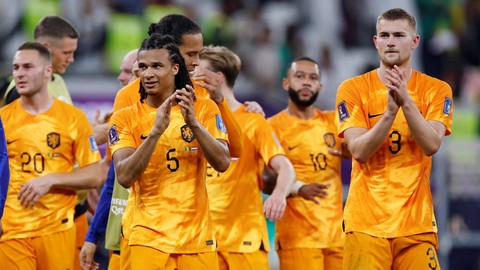 Foto: Selebrasi Belanda saat Bungkam Senegal di Piala Dunia