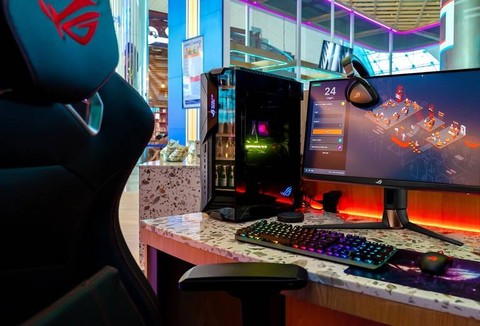 Bandara Internasional Dubai hadirkan gaming lounge di bandara. Foto: Dubai Airports 