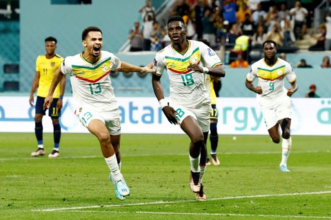 Foto: Aksi Senegal Iris Tipis Ekuador di Piala Dunia 2022