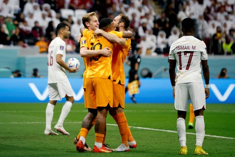 Hasil Piala Dunia: Bungkam Qatar, Belanda Puncaki Grup A & Maju ke 16 Besar (3)
