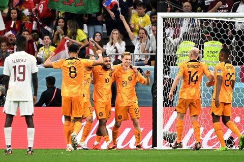 Hasil Piala Dunia: Bungkam Qatar, Belanda Puncaki Grup A & Maju ke 16 Besar