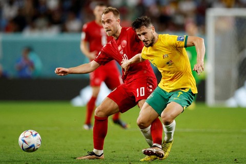 Hasil Piala Dunia: Australia Depak Denmark Lewat Skor Tipis (2)