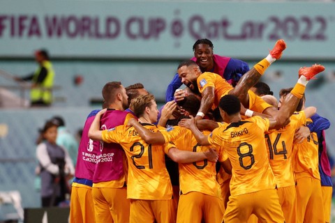 Foto: Belanda Lolos ke Perempat Final Usai Hajar Amerika Serikat 3-1