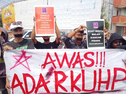 Ini Tuntutan Koalisi Masyarakat Sipil Lampung Terkait Penolakan Pengesahan RKUHP
