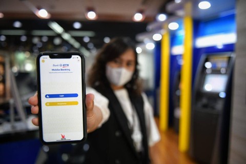 Aplikasi mobile banking BTN. Foto: Dok. Bank BTN