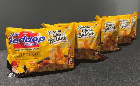 Varian baru dari dari Mie Sedaap, yaitu Mie Sedaap selection korean cheese buldak. Foto: Dok: Mie Sedaap