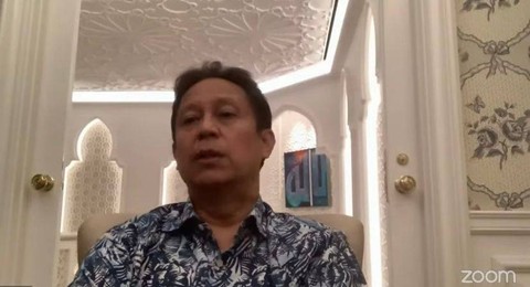 Menteri Kesehatan Budi Gunadi Sadikin dalam dialog virtual dengan para dokter program pendidikan dokter spesialis (PPDS).  Foto: Dok. Screenshoot youtube Kemenkes