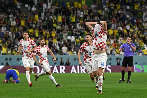 Foto: Dramatis, Kroasia Paksa Brasil Pulang Kampung via Adu Penalti