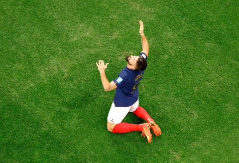 Foto: Momen Prancis Kalahkan Inggris di Perempat Final Piala Dunia