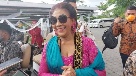 Susi Pudjiastuti di acara tasyakuran pernikahan Kaesang dan Erina. Foto: Dok. Istimewa