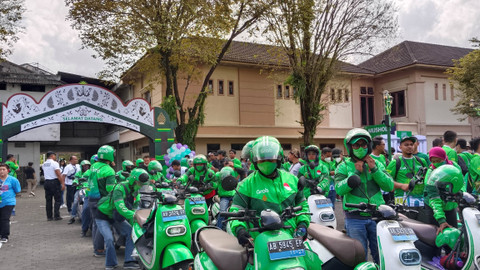 Perayaan Hari Mitra Grab 2022 di Yogyakarta. Foto: Farren Sahertian/kumparan