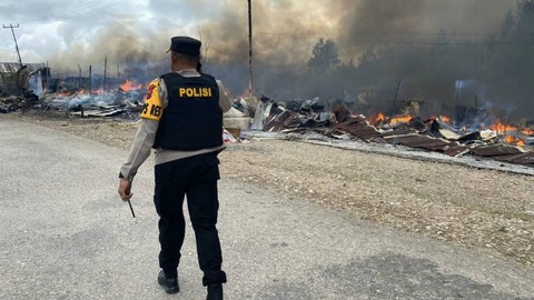 Pasar Waghete Deiyai Dibakar, 4 Orang Terluka 