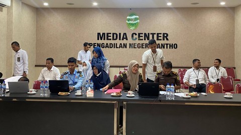 Ketua PN Jantho Aceh Besar Simulasi e-Berpadu Bersama Aparat Penegak Hukum