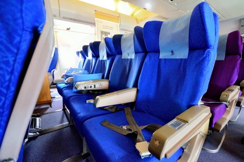 Ilustrasi kursi pesawat. Foto: Maxene Huiyu/Shutterstock