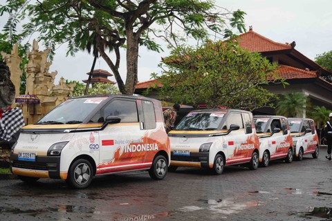Mobil listrik Wuling Air ev sebagai kendaraan resmi perhelatan KTT G20 2022. Foto: dok. Wuling Motors