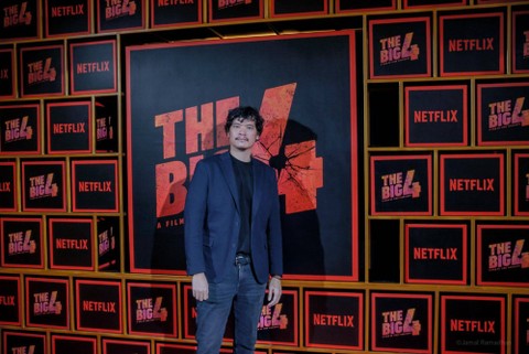 Sutradara film The Big 4 Timo Tjahjanto berpose saat peluncuran perdana film di Metropole XXI, Jakarta, Kamis (15/12/2022). Foto: Jamal Ramadhan/kumparan