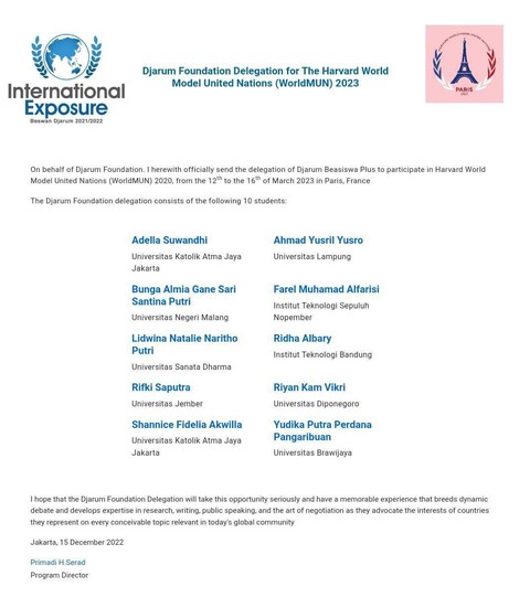 Ahmad Yusril: Mahasiswa Universitas Lampung Terpilih Program Djarum ke Prancis (1)