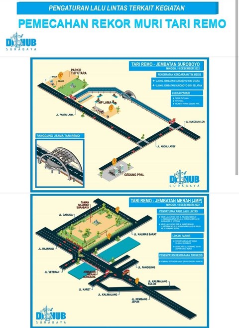 Warga Surabaya Wajib Tahu, Ada Pengalihan Arus Lalin Saat Tari Remo Massal