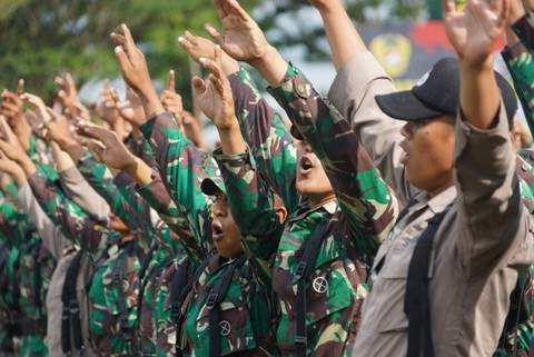 Pangdam IM Tutup Diklat Integrasi Kampus Kebangsaan TNI-Polri 2022 di Aceh (1)