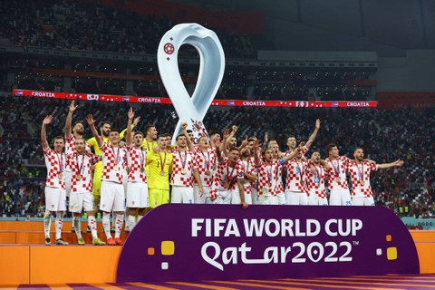 Foto: Kroasia Tempati Posisi Ketiga Usai Kalahkan Maroko