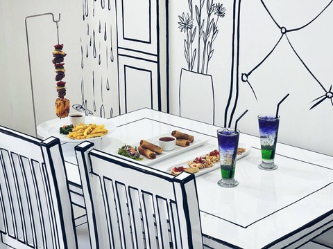 Serasa di Dunia Komik, Cafe Nuno Tawarkan Konsep 2 Dimensi Pertama di Lampung (1)