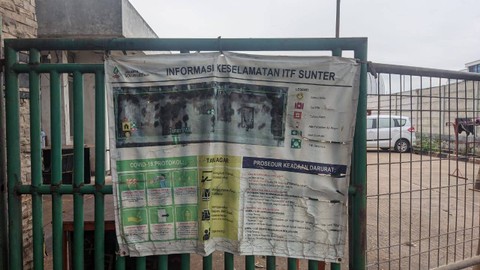 Kondisi terkini proyek pembangunan intermediate treatment facility (ITF) di Sunter, Jakarta Utara, Jumat (23/12). Foto: Jonathan Devin/kumparan