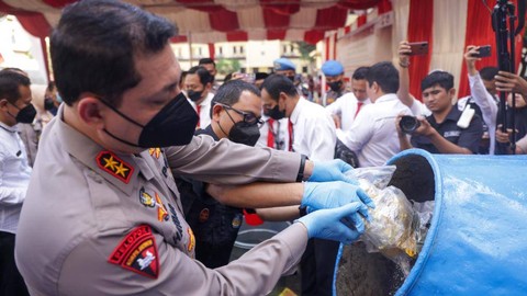 Foto: Polda Aceh Musnahkan 36 Kg Sabu-Sabu dan 411 Kg Ganja (5)