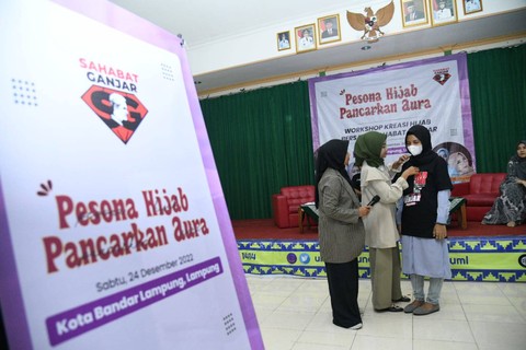 Lewat Kreasi Hijab, Sahabat Ganjar Himpun Dukungan dari Milenial Lampung (2)