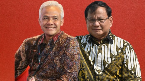 Ganjar Pranowo dan Prabowo Subianto. Foto: Adek Berry/AFP dan kumparan