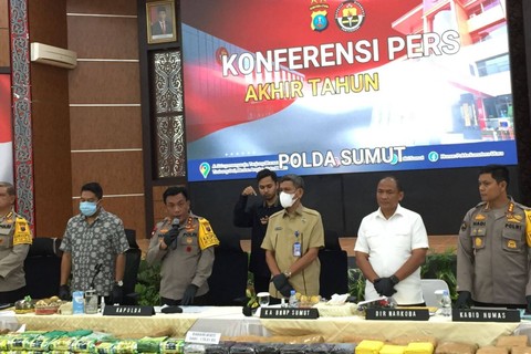Kapolda Sumut: Kasus Kejahatan di Sumut Meningkat 25%, Terbanyak Narkoba
