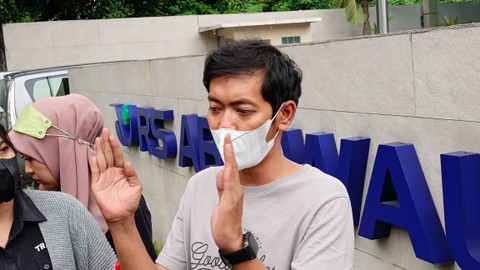 Adik Indra Bekti, Cipta, Saat Ditemui di RS Abdi Waluyo, Menteng, Jakarta Pusat, Senin (2/1/2023). Foto: Aprilandika Pratama/kumparan