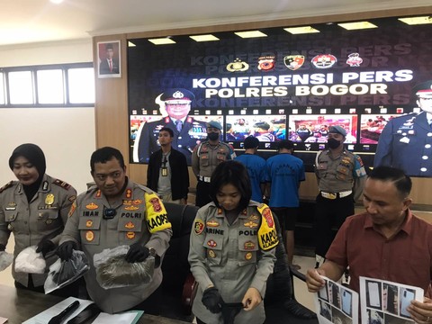 Polsek Klapanunggal mengungkap kasus penemuan gadis 14 tahun yang ditemukan di semak-semak. Foto: Dok. Istimewa