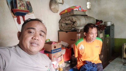 Duro bin Timan, warga Tanah Tinggi, Kecamatan Johar Baru, Jakarta Pusat, harus berurusan dengan polisi. Foto: Polsek Tambora