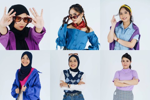 (urutan dari kiri ke kanan) Haekal Mahdania dari Universitas Indonesia, Arsyi Farinia Adil dari Universitas Bina Nusantara, Caren Marvelia dari Universitas Indonesia, Maulida Fitria Zia Az Zahra dari Universitas Padjajaran, Intan Ayu Maharani dari Universitas Pembangunan Nasional Veteran Yogyakarta, Carissa Arabella dari Universitas Bina Nusantara. Fotto by Sweet Escape