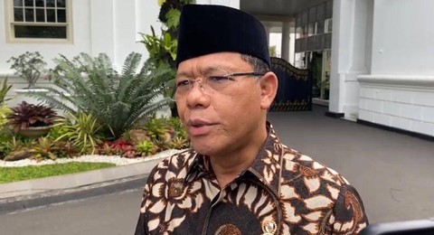 Utusan khusus presiden bidang kerja sama pengentasan kemiskinan dan ketahanan pangan sekaligus Plt Ketum PPP Muhammad Mardiono di Istana Kepresidenan, Jakarta, Selasa (3/1/2023). Foto: Rafyq Panjaitan/kumparan