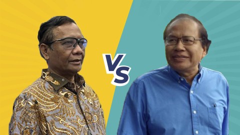 Menko Polhukam Mahfud MD dan Rizal Ramli. Foto: kumparan