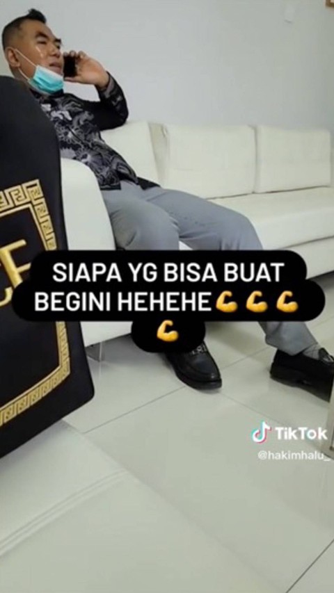 Pria yang diduga Hakim Wahyu Iman Santoso. Foto: Dok.  TikTok hakimhalu_