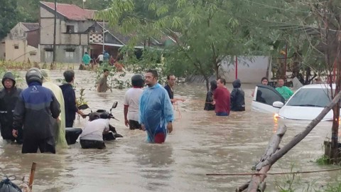 Suasana Perumahan Dinar Indah, Kecamatan Tembalang, Kota Semarang pasca di terjang banjir bandang. Foto: Dok. Istimewa
