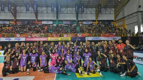 Tim voli putri Jakarta BIN berhasil mengalahkan tim putri Jakarta Elektrik PLN. Foto: Dok. Istimewa