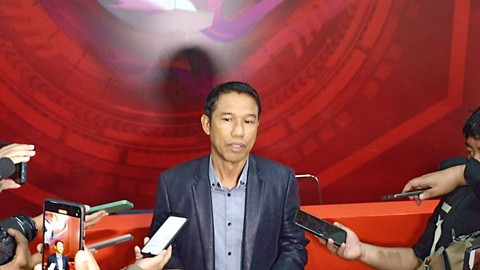 Sekjen PSSI, Yunus Nusi, di GBK Arena, Jakarta, Kamis (12/1/2023). Foto: Jodi Hermawan/kumparan