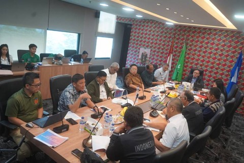 Rapat Exco PSSI untuk putuskan Liga 2 2022/2023 dihentikan. Foto: PSSI