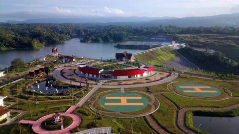 Bendungan Kuwil Kawangkoan yang rencananya akan diresmikan oleh Presiden Jokowi 